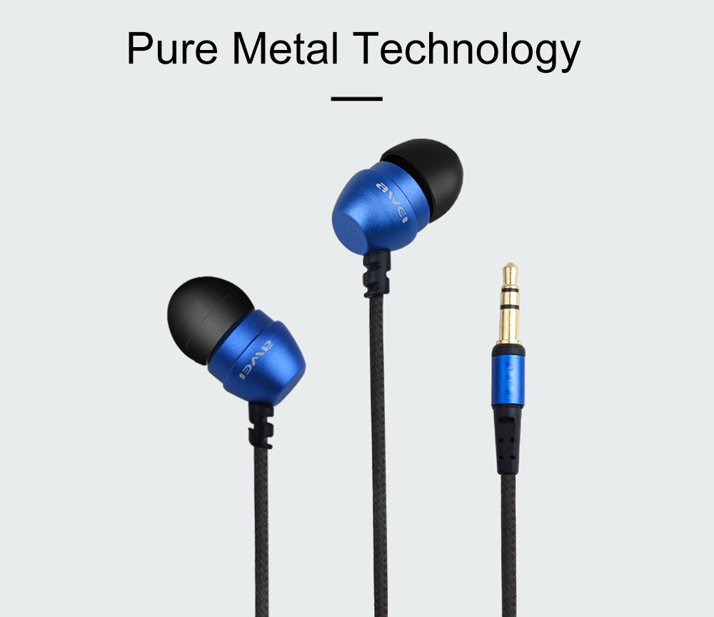 AWEI ES - Q8 3.5MM Plug Stereo Music Earphones Headphones AWEI ES - Q8 3.5MM Plug Stereo Music Earphones Headphones