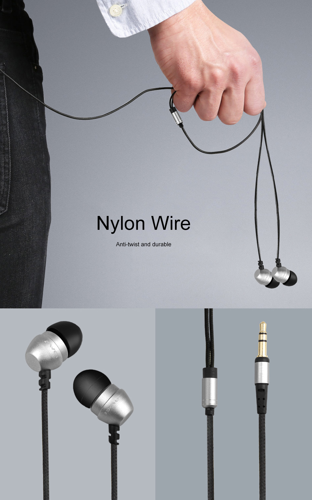 AWEI ES - Q8 3.5MM Plug Stereo Music Earphones Headphones AWEI ES - Q8 3.5MM Plug Stereo Music Earphones Headphones