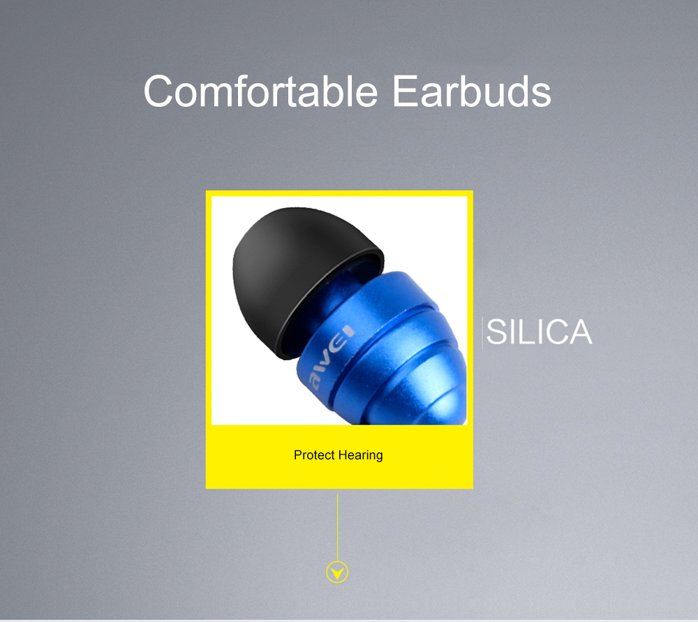 AWEI ES - Q2 3.5MM Plug Stereo Music Earphones Headphones AWEI ES - Q2 3.5MM Plug Stereo Music Earphones Headphones