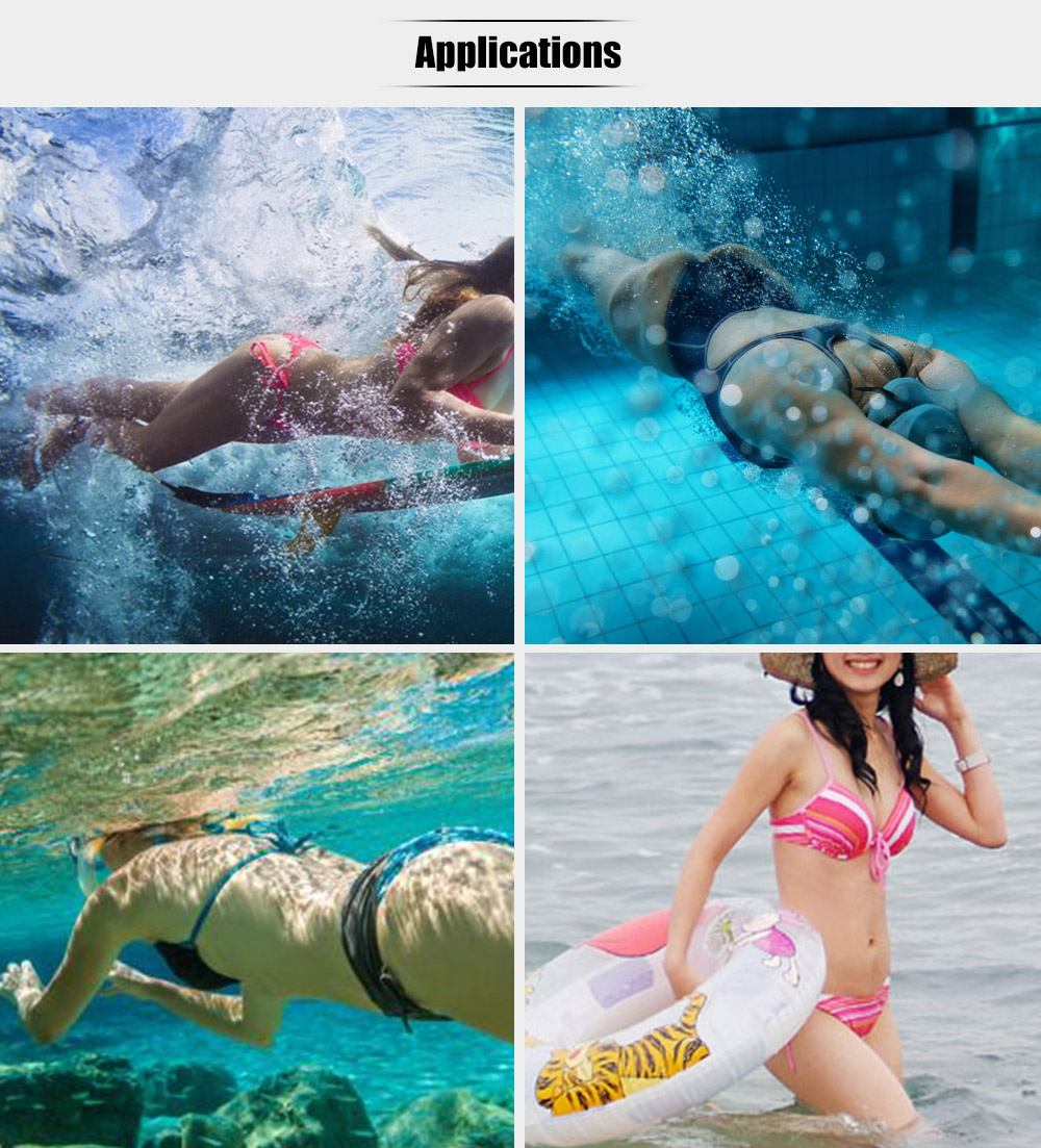 Two-piece Unique Sexy Grenadine Bikini Swimwear Set Suit