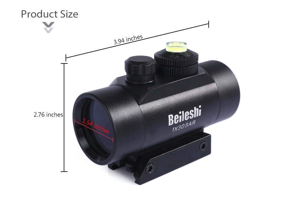 Beileshi Tactical 1 x 30 Hunting Red Laser Dot Sight Scope with Mount Beileshi Tactical 1 x 30 Hunting Red Laser Dot Sight Scope with Mount