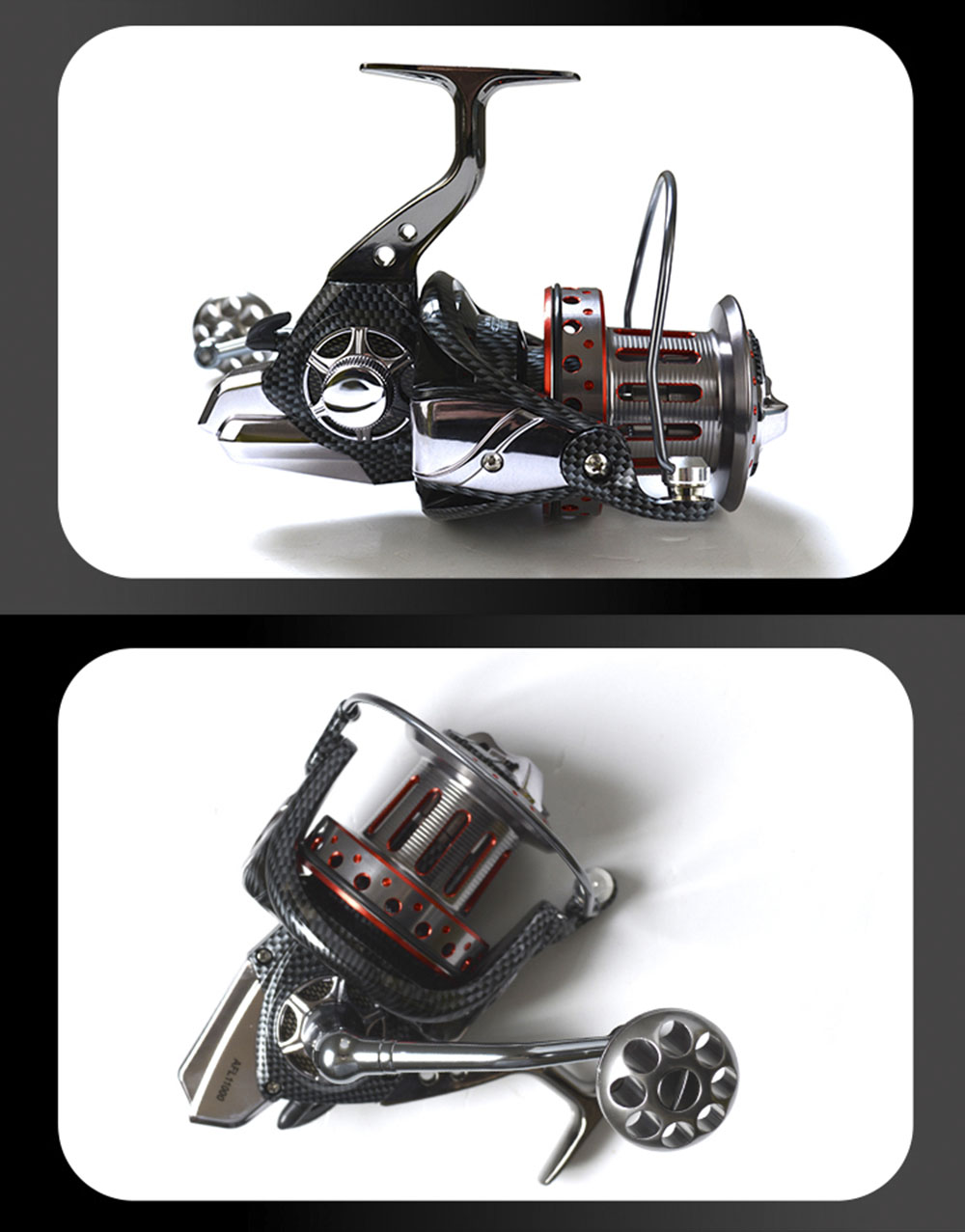 SHISHAMO Big 4.7:1 Full Metal Fishing Spinning Reel with Foldable Handle SHISHAMO Big 4.7:1 Full Metal Fishing Spinning Reel with Foldable Handle