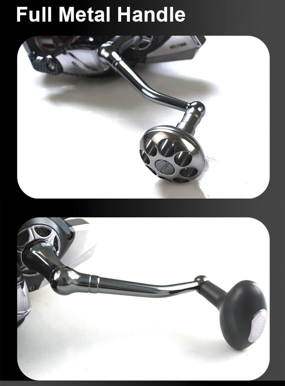 SHISHAMO Big 4.7:1 Full Metal Fishing Spinning Reel with Foldable Handle SHISHAMO Big 4.7:1 Full Metal Fishing Spinning Reel with Foldable Handle