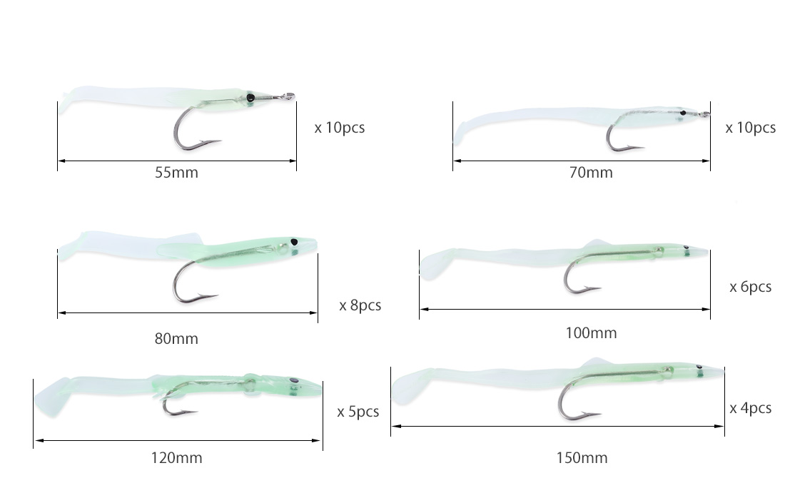 LEO Outdoor Fishing Luminous Lure Fish Transparent Artificial Bait Crankbait Tackle with Hook