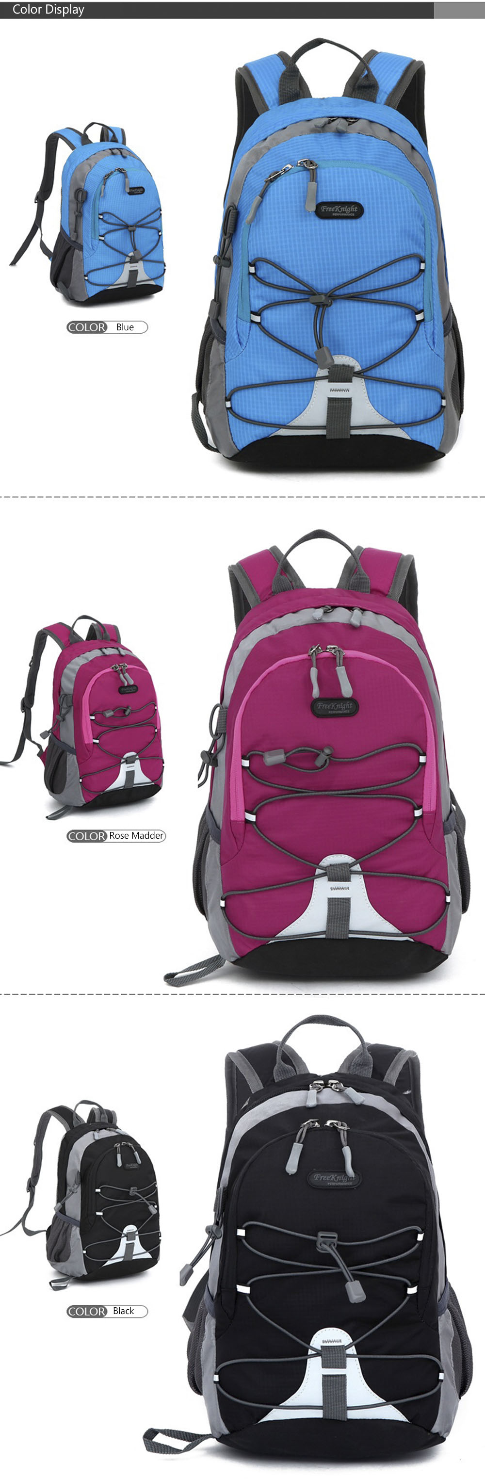 FREEKNIGHT FK0611 Outdoor Sport Waterproof Children Backpack Traveling Rucksack School Bag