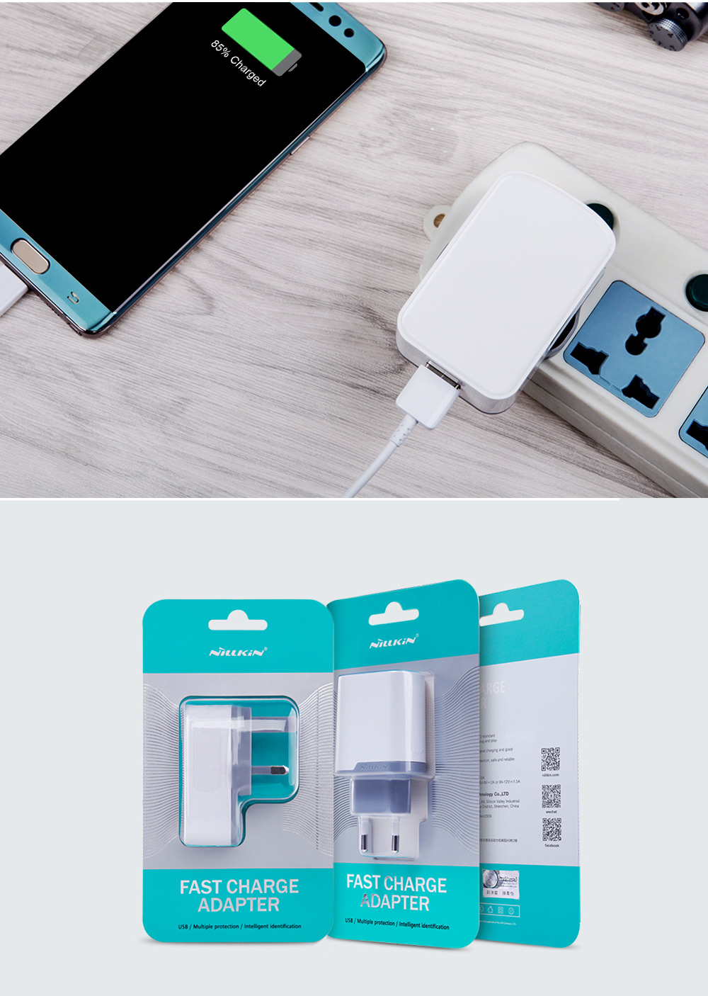 NILLKIN QC 3.0 Single USB Output Smart Charging Adapter