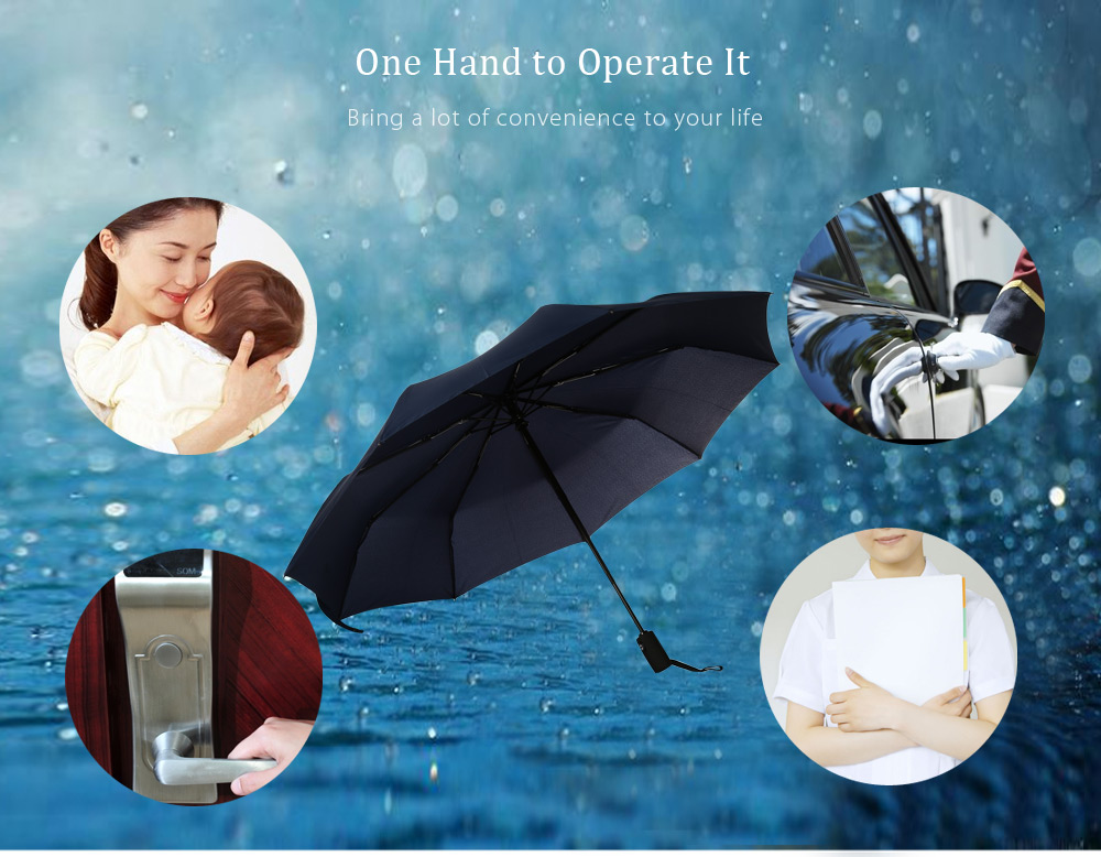 Portable 3 Fold Automatic Open Close Button Water Resistant Umbrella Portable 3 Fold Automatic Open Close Button Water Resistant Umbrella
