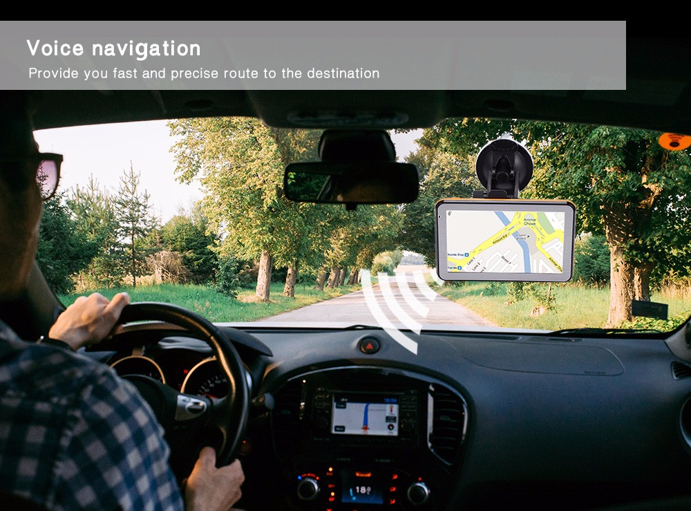 5 inch Vehicle GPS Navigation TFT LCD Touch Screen Voice Guidance Multifunction Maps