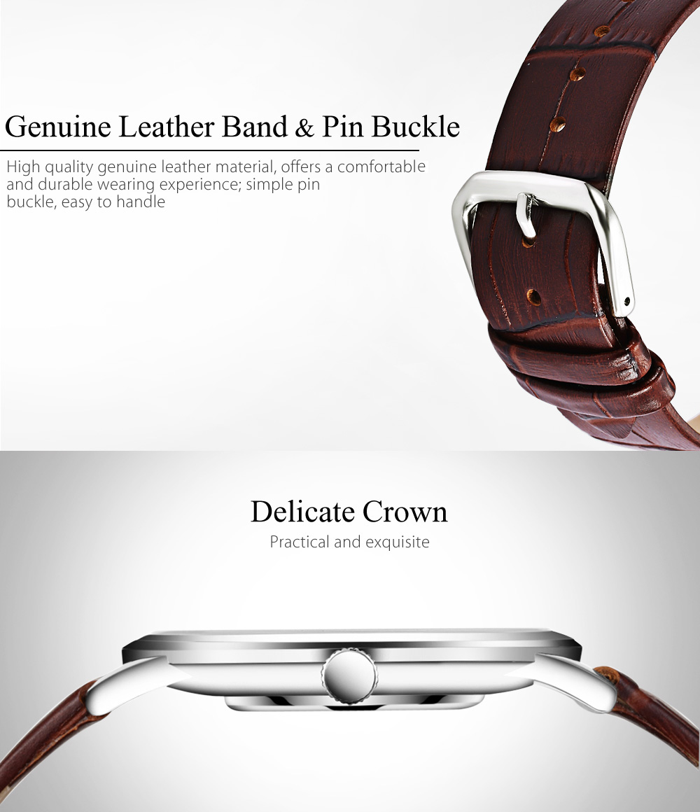 GUANQIN GS19029 Men Quartz Watch Ultrathin Watch Case Genuine Leather Band Wristwatch GUANQIN GS19029 Men Quartz Watch Ultrathin Watch Case Genuine Leather Band Wristwatch