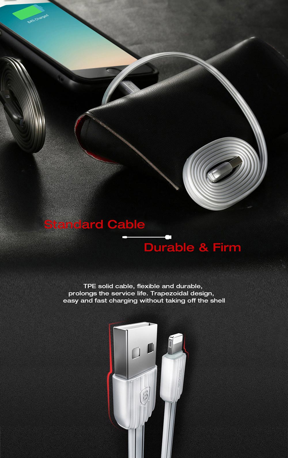 Baseus Travel Box Appearance Storage 8 Pin Data Charging Cable 1M Baseus Travel Box Appearance Storage 8 Pin Data Charging Cable 1M