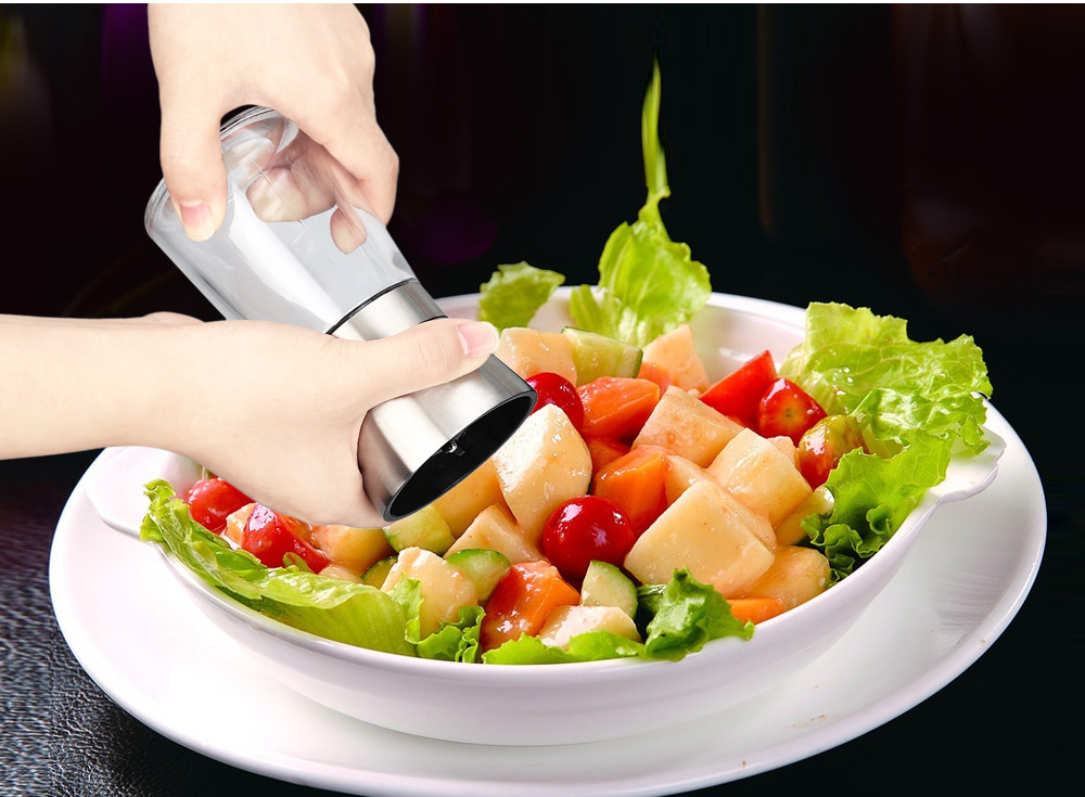 2pcs Stainless Steel Manual Salt Pepper Mill Grinder Kitchen Tool 2pcs Stainless Steel Manual Salt Pepper Mill Grinder Kitchen Tool