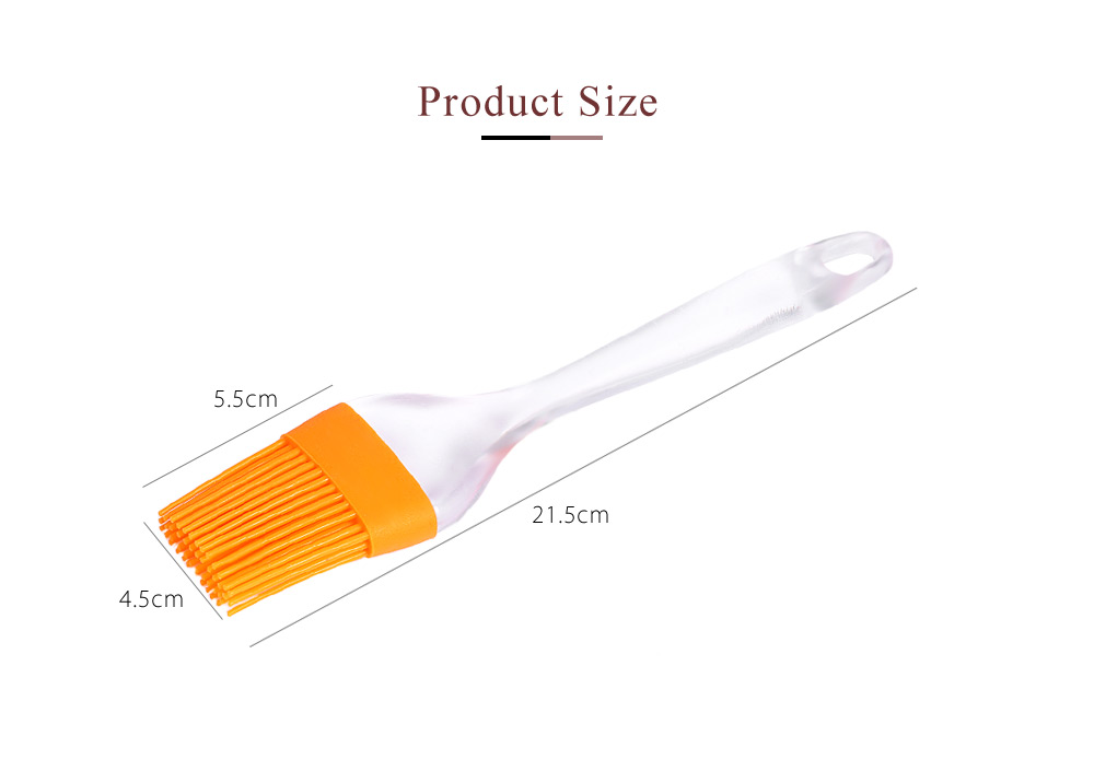 Big Sized Heat Resistant Silicone Pastry Basting Grill Barbecue Oil Brush