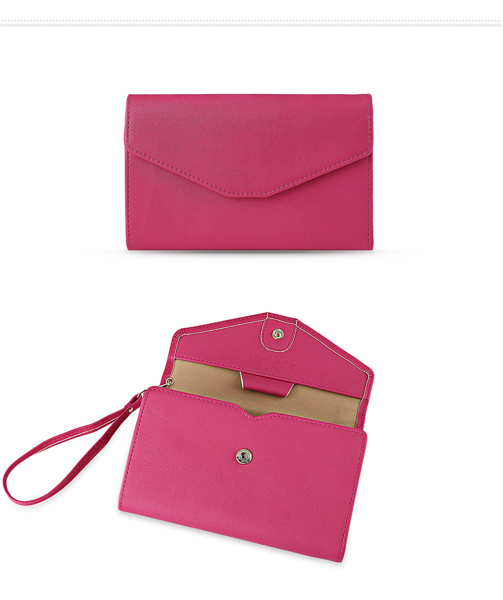 Trendy Pure Color PU Women Envelope Clutch Trendy Pure Color PU Women Envelope Clutch