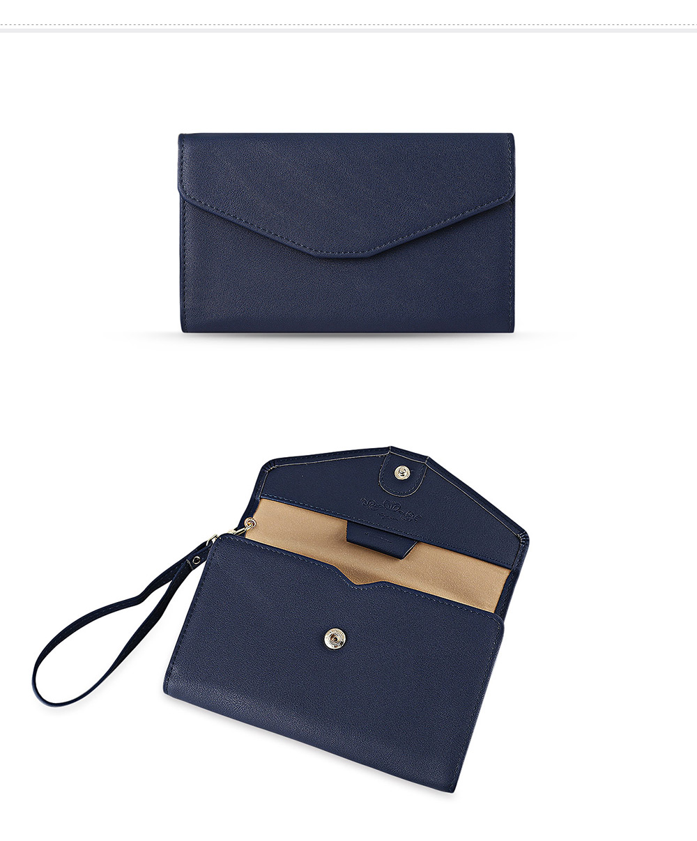 Trendy Pure Color PU Women Envelope Clutch Trendy Pure Color PU Women Envelope Clutch