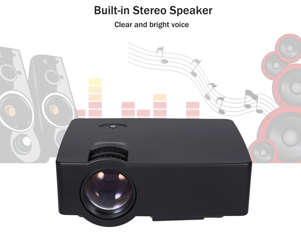 E08 LCD Projector 2500 Lumens 800 x 480 Pixels 1080P HD Media Player E08 LCD Projector 2500 Lumens 800 x 480 Pixels 1080P HD Media Player