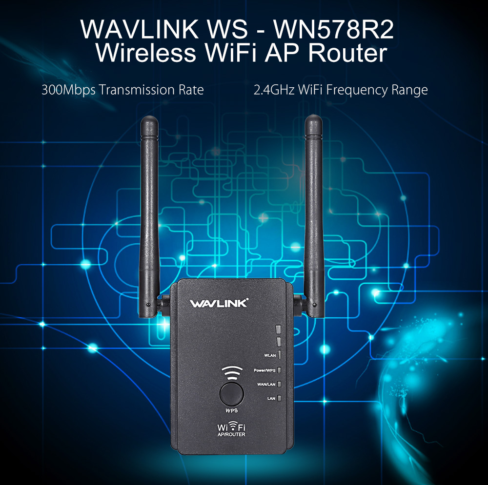 WAVLINK WS - WN578R2 300Mbps Wireless WiFi Router AP Repeater WAVLINK WS - WN578R2 300Mbps Wireless WiFi Router AP Repeater