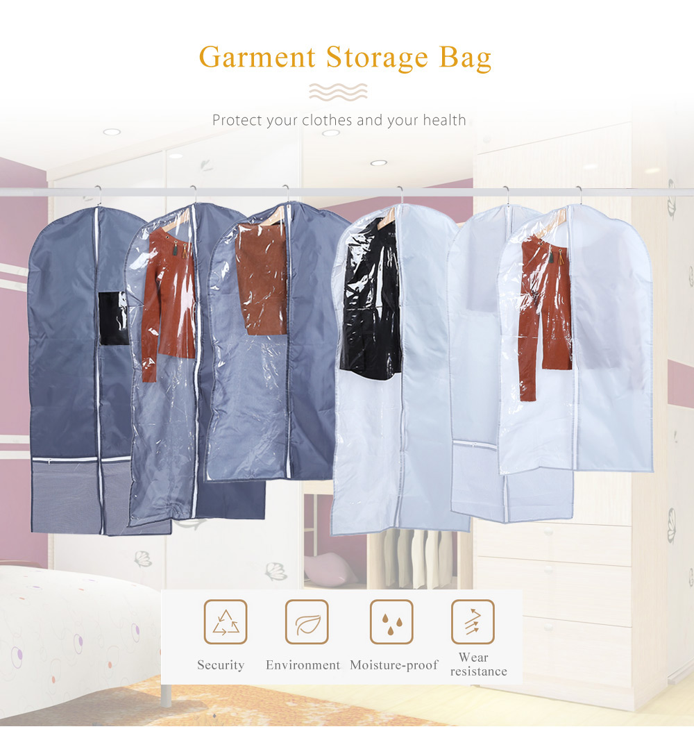 Foldable Wardrobe Hanging Garment Cover Case Dust-proof Storage Bag