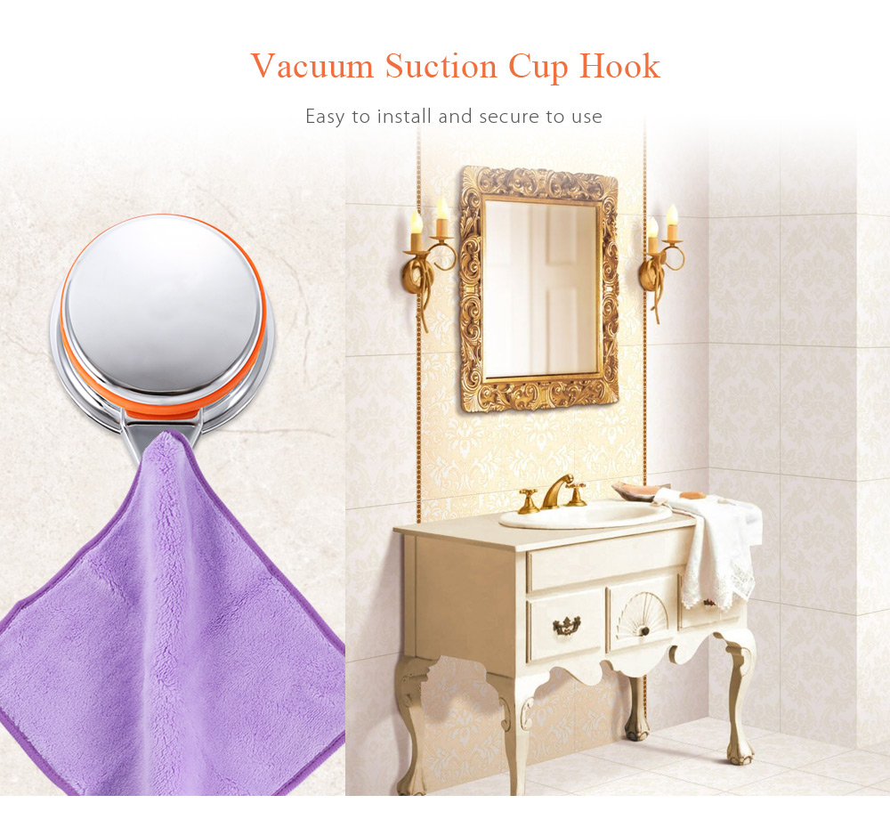 Removable Strong Vacuum Suction Cup Hook Holder for Towel Bathrobe Removable Strong Vacuum Suction Cup Hook Holder for Towel Bathrobe