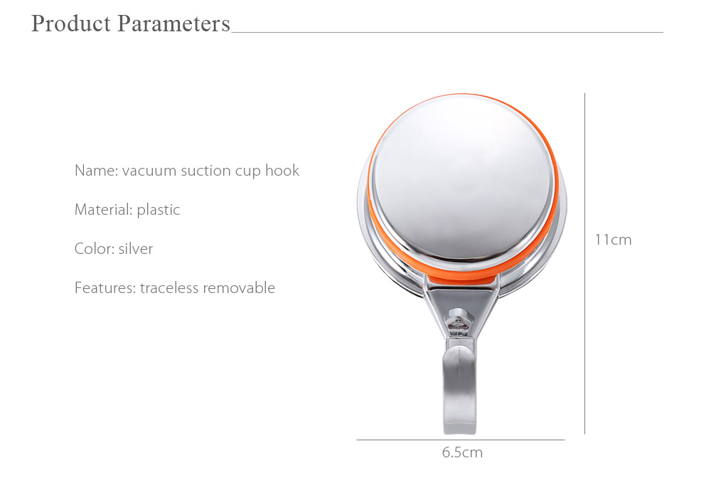 Removable Strong Vacuum Suction Cup Hook Holder for Towel Bathrobe Removable Strong Vacuum Suction Cup Hook Holder for Towel Bathrobe