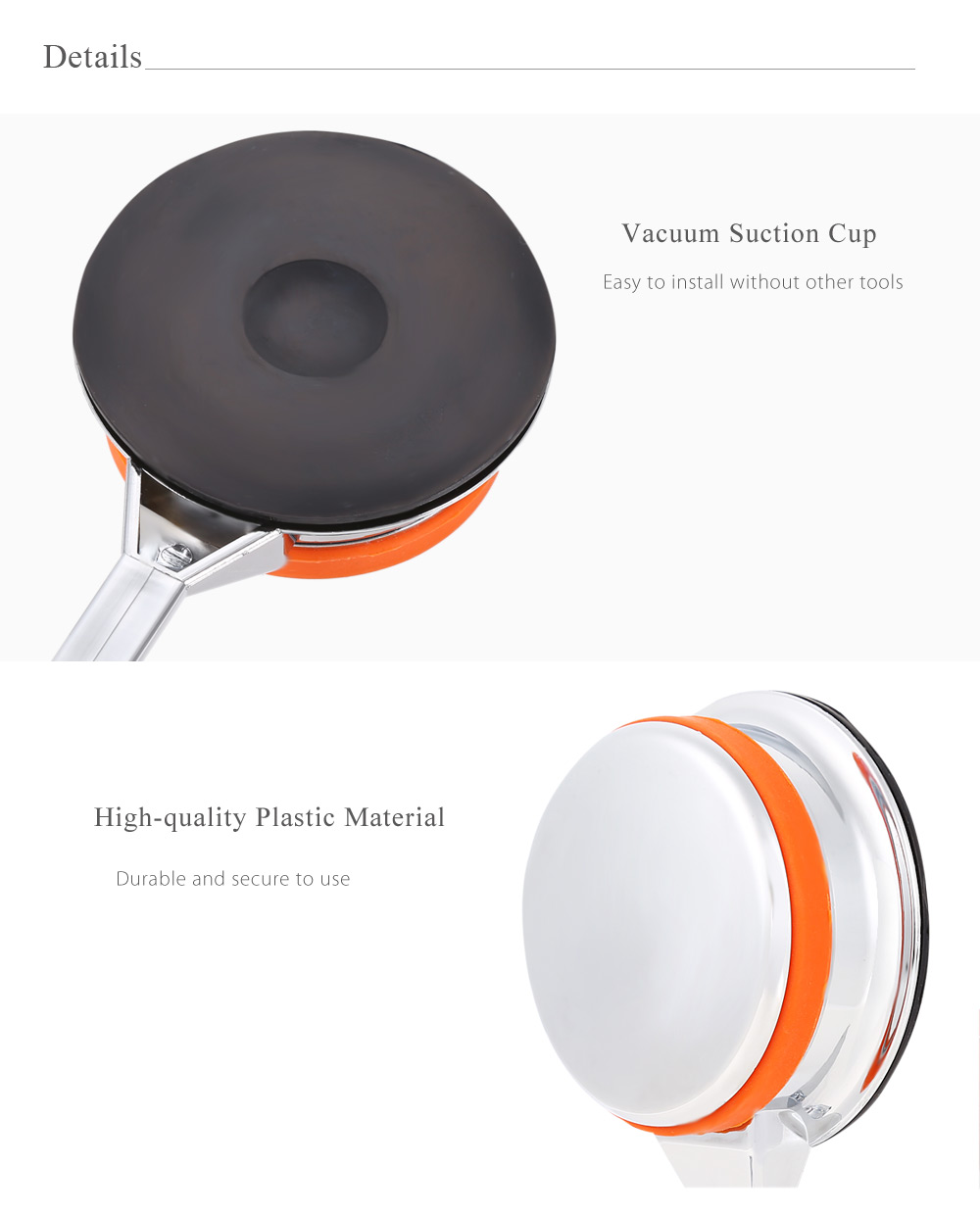 Removable Strong Vacuum Suction Cup Hook Holder for Towel Bathrobe Removable Strong Vacuum Suction Cup Hook Holder for Towel Bathrobe