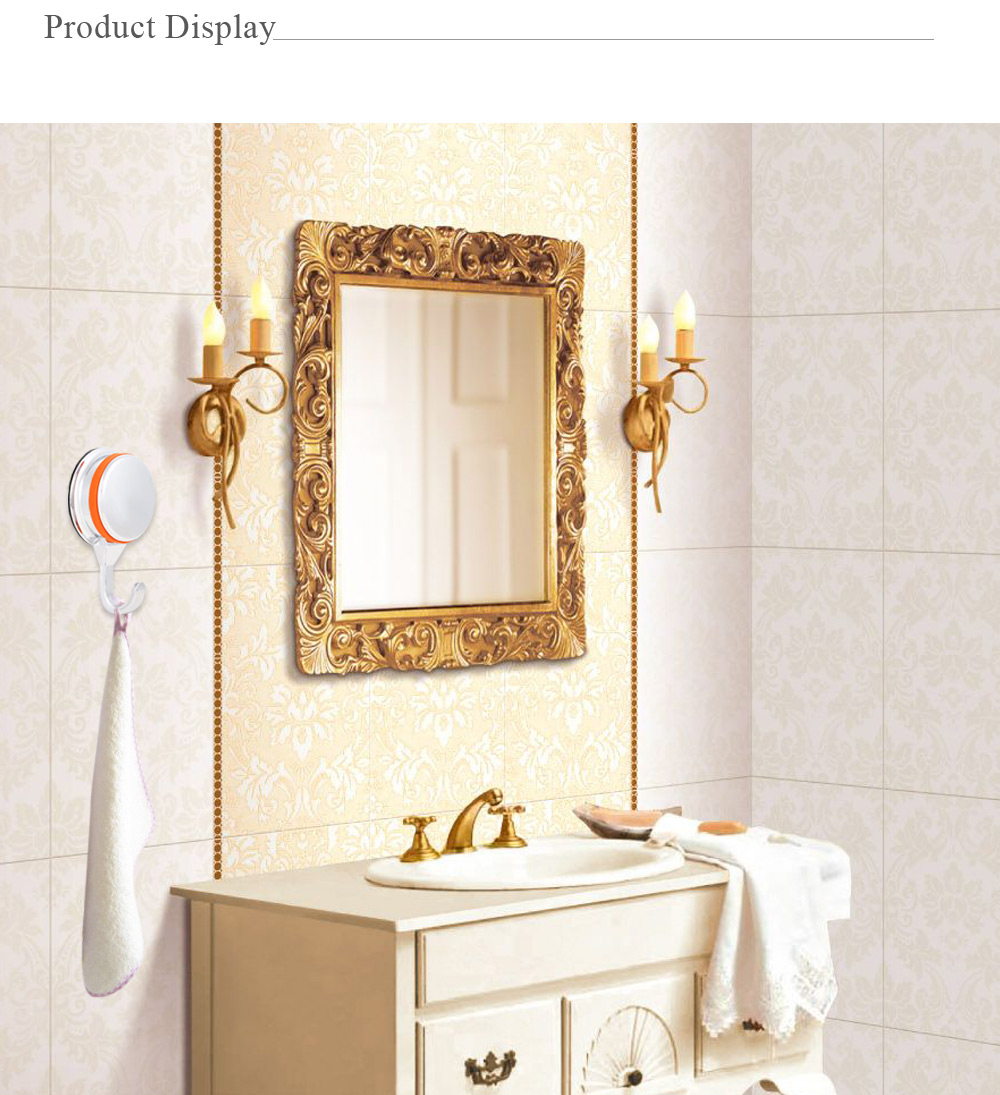 Removable Strong Vacuum Suction Cup Hook Holder for Towel Bathrobe Removable Strong Vacuum Suction Cup Hook Holder for Towel Bathrobe