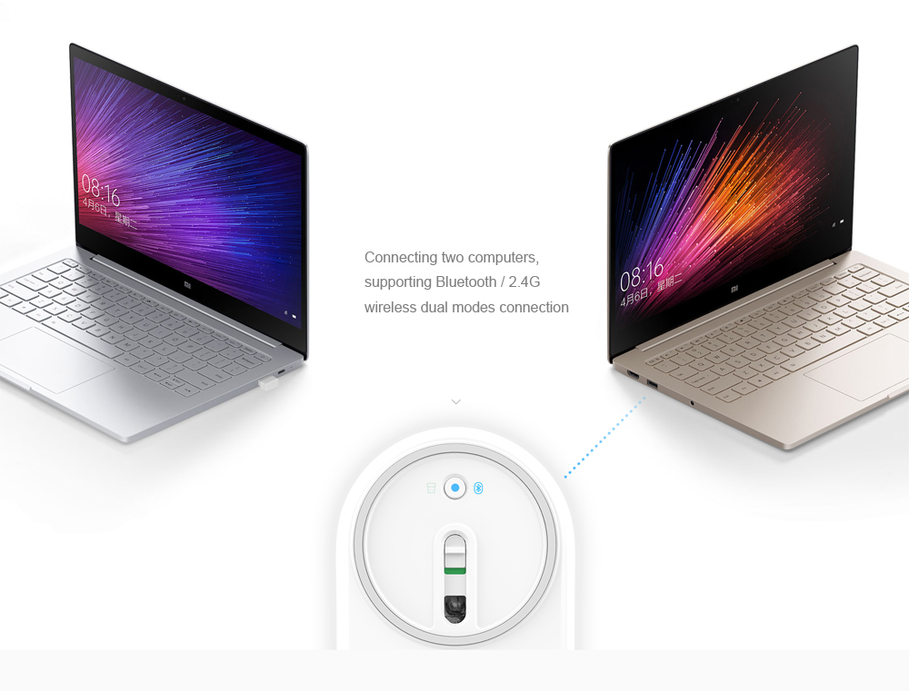 Original Xiaomi Portable Mouse with Bluetooth 4.0 / 2.4G Dual Mode Original Xiaomi Portable Mouse with Bluetooth 4.0 / 2.4G Dual Mode