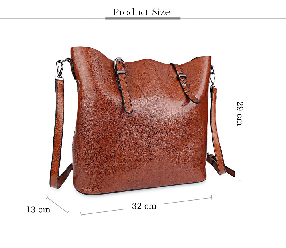 Classic Pure Color PU Waterproof Women Convertible Shopper Bag Classic Pure Color PU Waterproof Women Convertible Shopper Bag