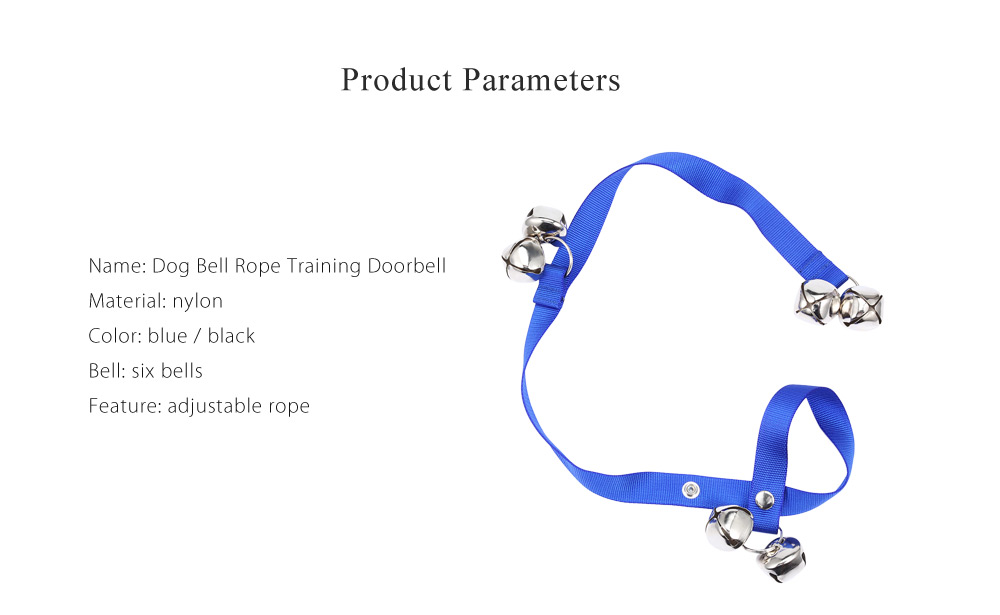 Adjustable Pet Dog Bell Rope House Training Doorbell Adjustable Pet Dog Bell Rope House Training Doorbell