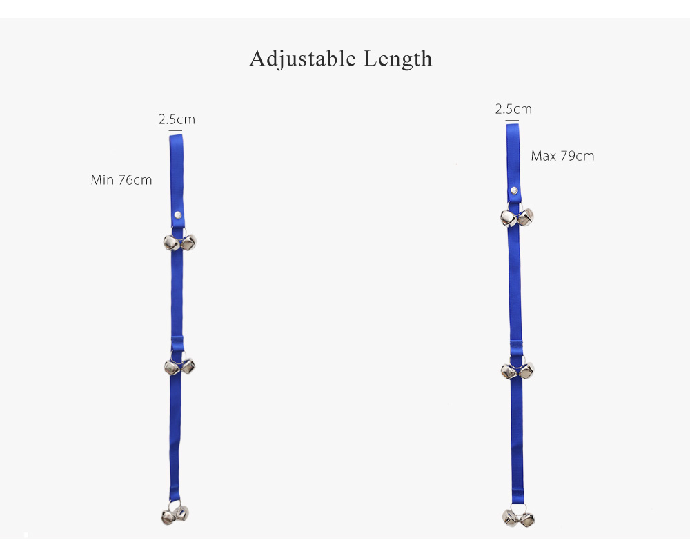 Adjustable Pet Dog Bell Rope House Training Doorbell Adjustable Pet Dog Bell Rope House Training Doorbell