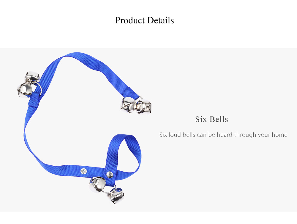 Adjustable Pet Dog Bell Rope House Training Doorbell Adjustable Pet Dog Bell Rope House Training Doorbell