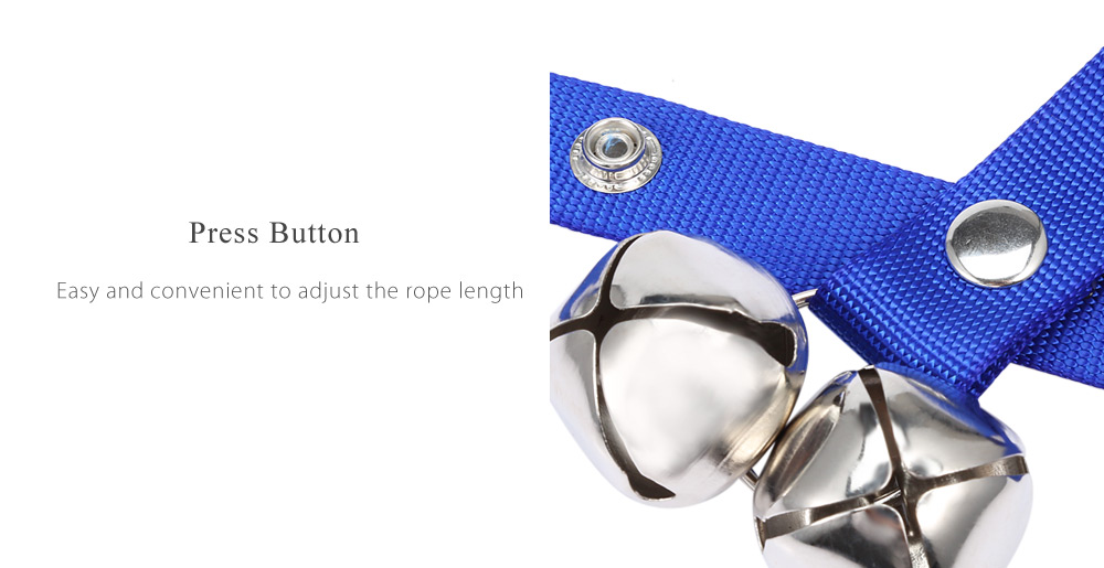 Adjustable Pet Dog Bell Rope House Training Doorbell Adjustable Pet Dog Bell Rope House Training Doorbell