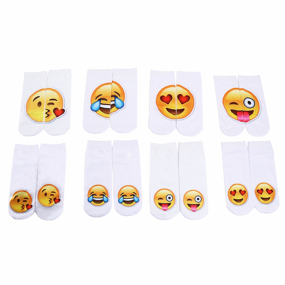 Harajuku 3D Character Print Cotton Women Low Cut Ankle Socks