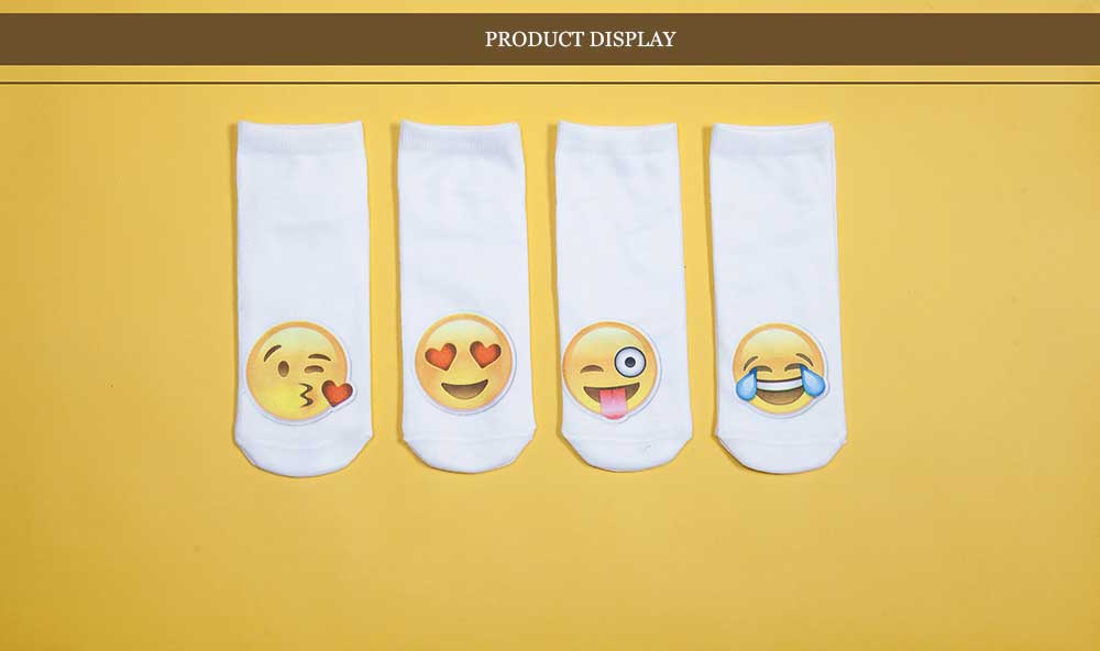 Harajuku 3D Character Print Cotton Women Low Cut Ankle Socks