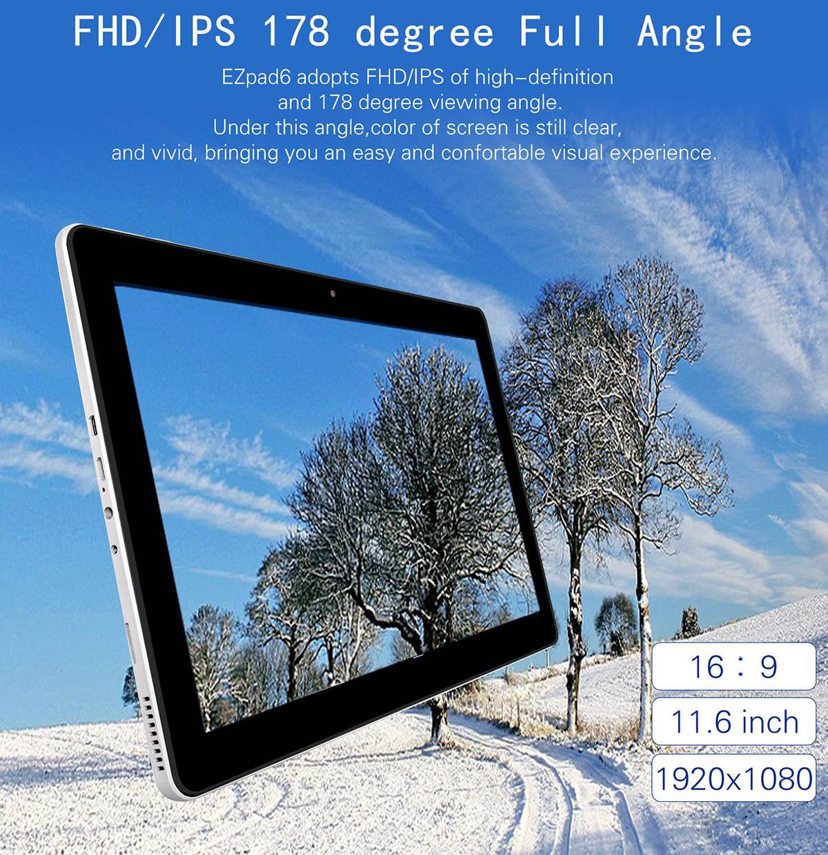 Jumper EZpad 6 11.6 inch 2 in 1 Tablet PC Windows 10 OS Intel Cherry Trail Z8350 Quad Core 1.44GHz FHD IPS Screen 4GB RAM 64GB ROM OTG HDMI