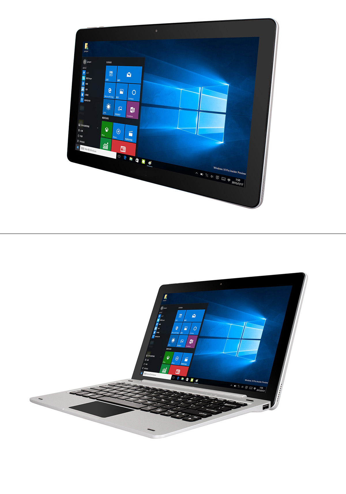 Jumper EZpad 6 11.6 inch 2 in 1 Tablet PC Windows 10 OS Intel Cherry Trail Z8350 Quad Core 1.44GHz FHD IPS Screen 4GB RAM 64GB ROM OTG HDMI