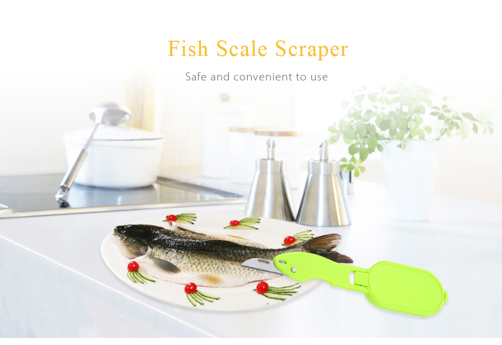 Multifunctional Stainless Steel Fish Scale Scraper Cleaner Kitchen Tool