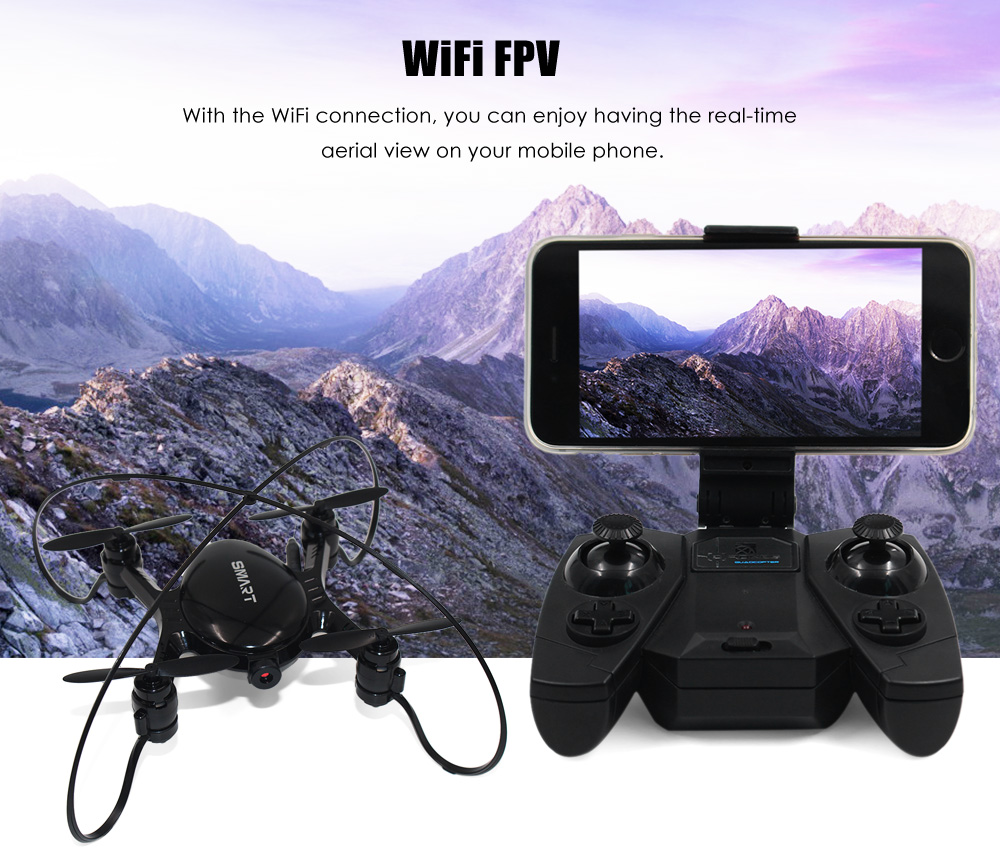 FY603 Mini RC Drone RTF WiFi FPV 0.3MP Camera 2.4GHz 4CH 6-axis Gyro Air Press Altitude Hold Hand Launching