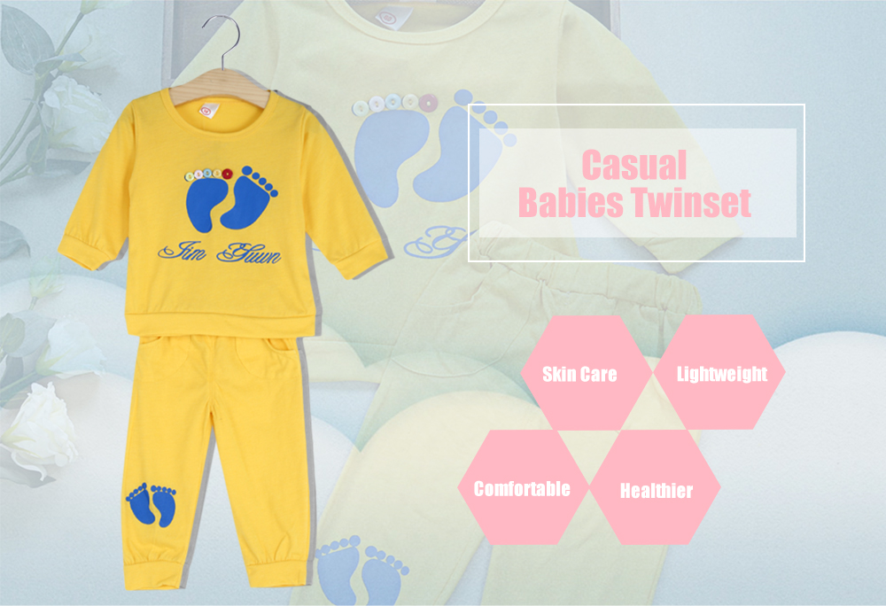 Casual Candy Color Block Babies Two Piece Set