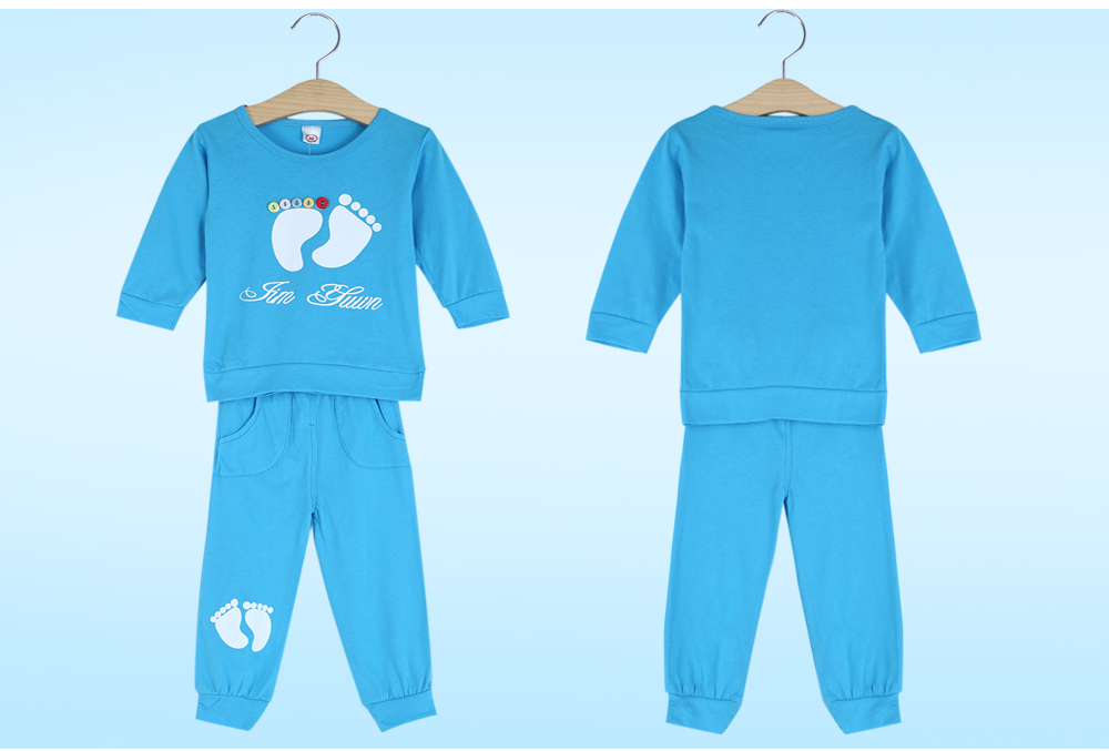 Casual Candy Color Block Babies Two Piece Set