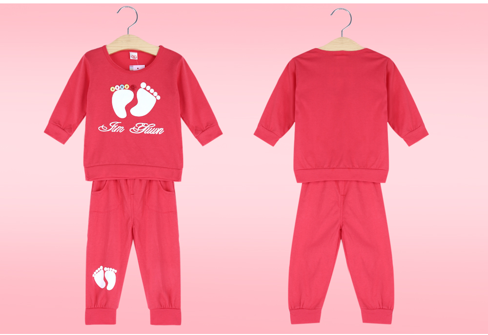 Casual Candy Color Block Babies Two Piece Set