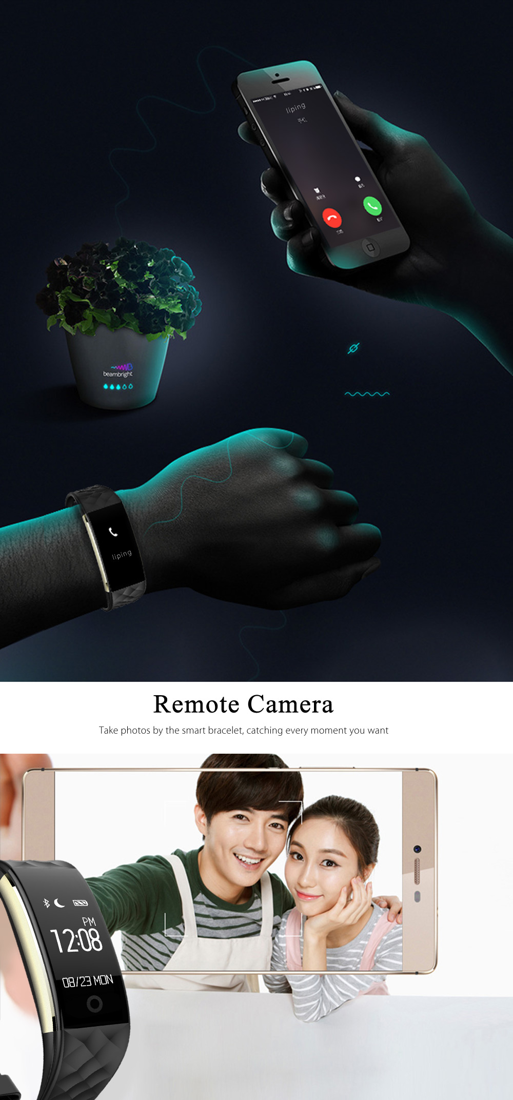 S2 Smart Bracelet Heart Rate Monitor Notification GPS Sport Tracker Watch S2 Smart Bracelet Heart Rate Monitor Notification GPS Sport Tracker Watch