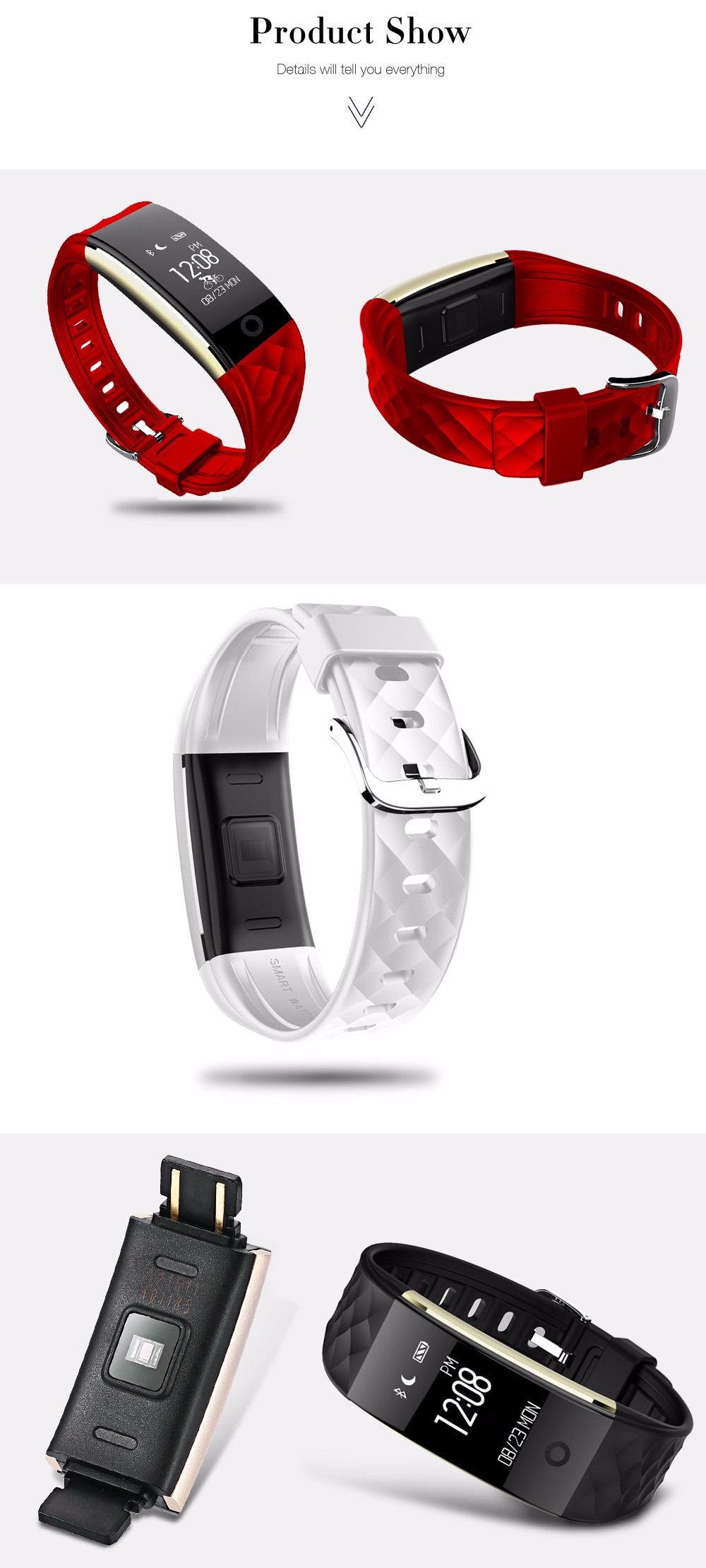S2 Smart Bracelet Heart Rate Monitor Notification GPS Sport Tracker Watch S2 Smart Bracelet Heart Rate Monitor Notification GPS Sport Tracker Watch