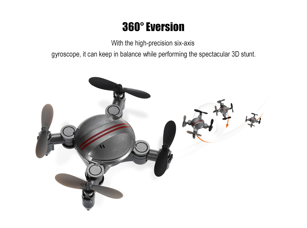 Z201YS Mini Foldable RC Drone RTF WiFi FPV / 0.3MP Camera / 2.4GHz 4CH 6-axis Gyro / Air Press Altitude Hold / Headless Mode