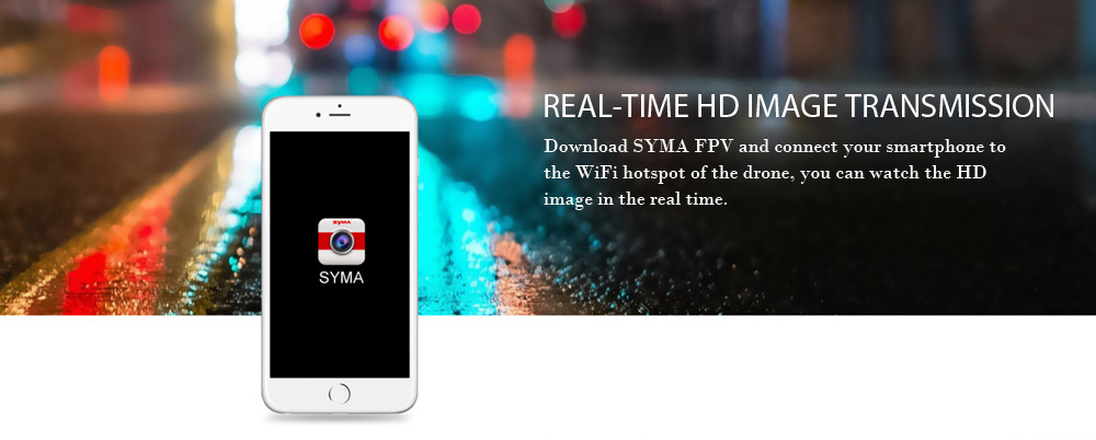Syma X8SW RC Drone RTF WiFi FPV 0.3MP Camera / 2.4GHz 4CH 6-axis Gyro / Air Press Altitude Hold Syma X8SW RC Drone RTF WiFi FPV 0.3MP Camera / 2.4GHz 4CH 6-axis Gyro / Air Press Altitude Hold