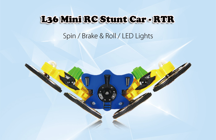 L36 Mini RC Stunt Car RTR 2.4GHz 4WD / Spin / LED Lights L36 Mini RC Stunt Car RTR 2.4GHz 4WD / Spin / LED Lights