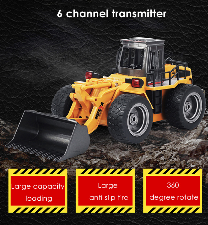 HUINA 1520 1:14 2.4GHz 6CH RC Alloy Truck Construction Vehicle HUINA 1520 1:14 2.4GHz 6CH RC Alloy Truck Construction Vehicle