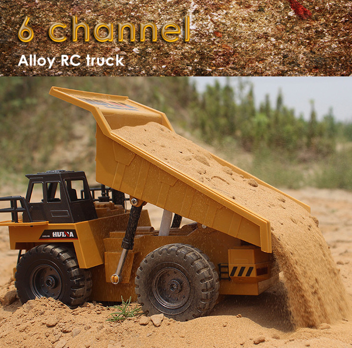 HUINA 1540 1:12 2.4G 6CH RC Alloy Dump Truck Auto Demonstration Function HUINA 1540 1:12 2.4G 6CH RC Alloy Dump Truck Auto Demonstration Function