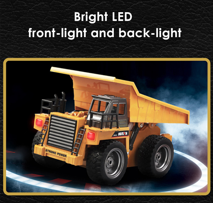 HUINA 1540 1:12 2.4G 6CH RC Alloy Dump Truck Auto Demonstration Function HUINA 1540 1:12 2.4G 6CH RC Alloy Dump Truck Auto Demonstration Function