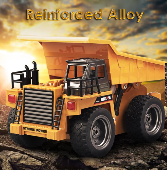 HUINA 1540 1:12 2.4G 6CH RC Alloy Dump Truck Auto Demonstration Function HUINA 1540 1:12 2.4G 6CH RC Alloy Dump Truck Auto Demonstration Function