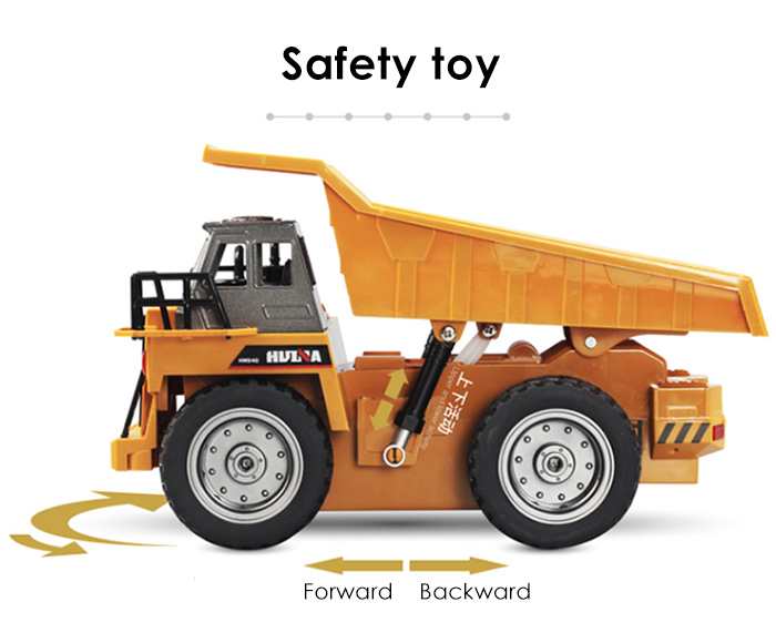 HUINA 1540 1:12 2.4G 6CH RC Alloy Dump Truck Auto Demonstration Function HUINA 1540 1:12 2.4G 6CH RC Alloy Dump Truck Auto Demonstration Function